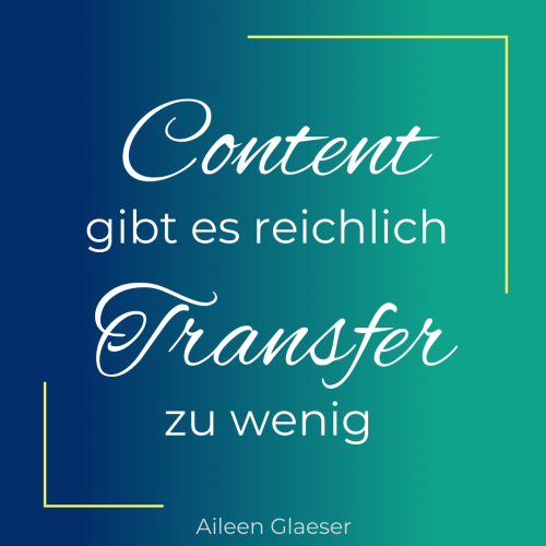 Content Transfer Aileen Gläser
